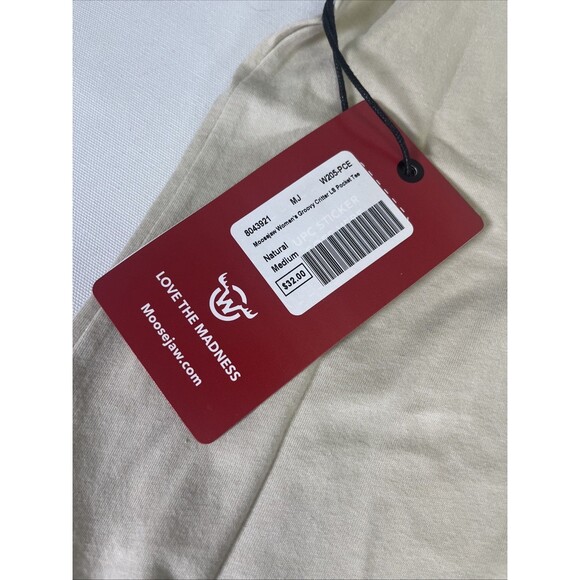 Moosejaw Long Sleeve Logo Tee Women's Casual Outdoor Lifestyle T-Shirt Top NWT - Picture 5 of 10